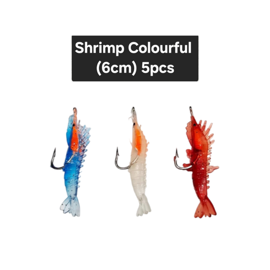 shrimp colourful (6cm)5pcs